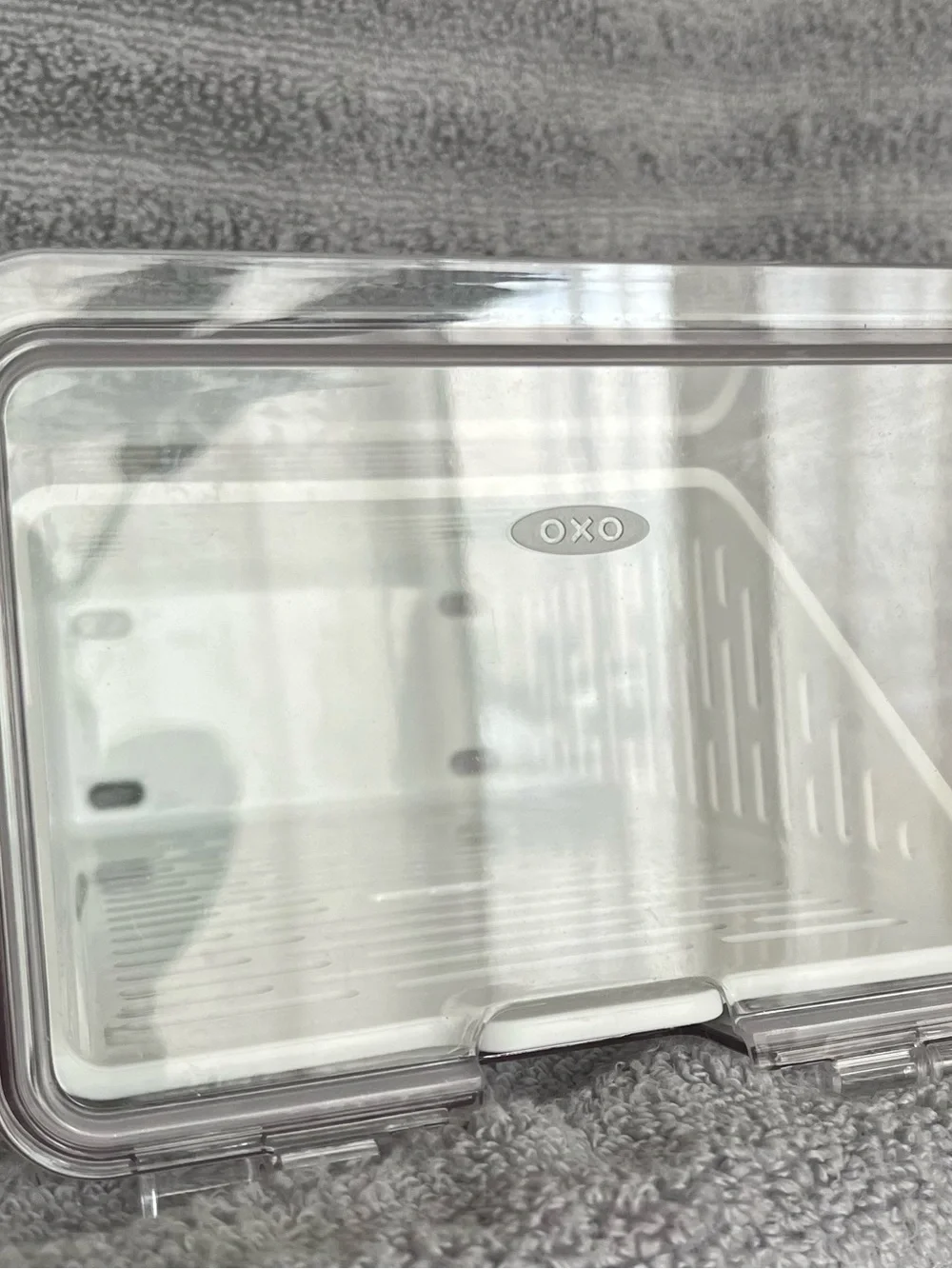 OXO White and Clear Herb Keeper for Refrigerator